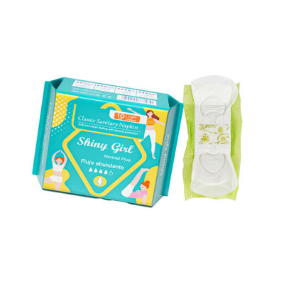 Un buen precio. Mejor vendido de alta calidad de tela barata no tejida sanitario servilleta de algodón desechable de 245 mm Pad de dama en línea