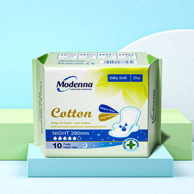 Un buen precio. Envase sanitario grueso 100 Pads de niña certificados de algodón Pad femenino orgánico para flujo pesado en línea