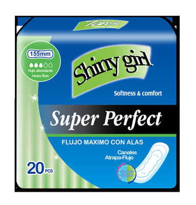 Un buen precio. Servilletas sanitarias desechables gruesas de color blanco y capacidad de absorción de 50-200 ml en línea