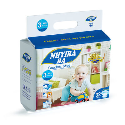 Un buen precio. Los panales disponibles impresos TUV respirable suave/ISO del pañal del bebé aprobaron en línea