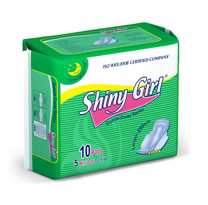 Un buen precio. Cojín sanitario con alas respirable de los cojines menstruales disponibles ultra finos del algodón en línea