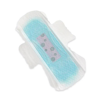 Los cojines sanitarios del algodón puro disponible estupendos absorben los cojines femeninos con las alas