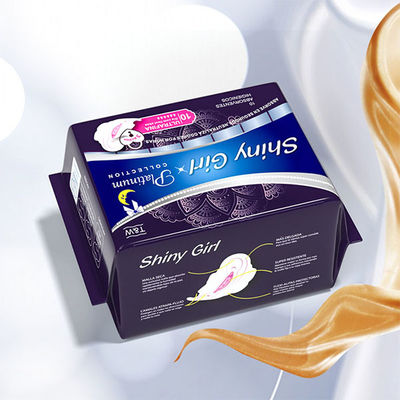 Cojines sanitarios no tejidos Logo Disposable Female Period Pads de encargo biodegradable