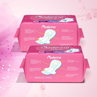 Cojines sanitarios cómodos ISO9001 de higiene del algodón femenino disponible de los productos
