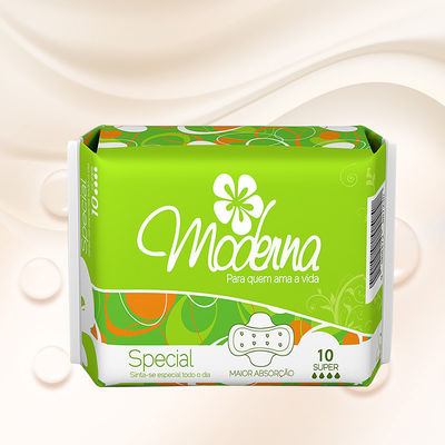 Un buen precio. Logotipo personalizado Anión Servilletas sanitarias desechables Forma alada en línea