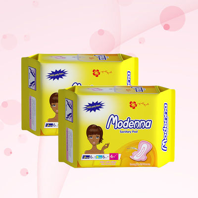 Acolchaderas de algodón para la menstruación Bastones sanitarios desechables con alas