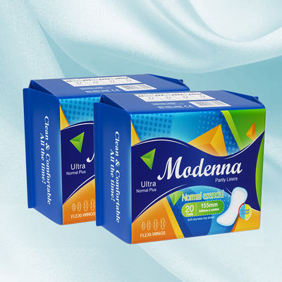 Cabaño de tejido no tejido de chaleco femenino sanitario pañuelo tipo ala 285mm