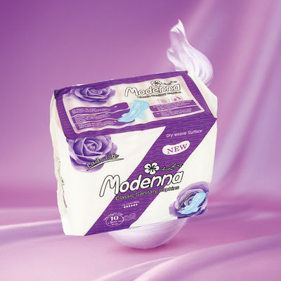 Un buen precio. Servicios sanitarios alados con una superficie de algodón suave y almohadillas sanitarias desechables para mujeres en línea