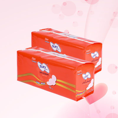 Un buen precio. Sufi Pad Venta caliente Buena calidad Precio competitivo Servilletas sanitarias Oem Uso nocturno Pad sanitario de anión barato en línea