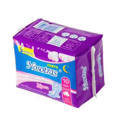 Un buen precio. Venta al por mayor Etiqueta privada Ultra suave Uso diario 245mm Disponible Mujeres almohadillas desechables Precio barato Pañuelo sanitario de algodón en línea
