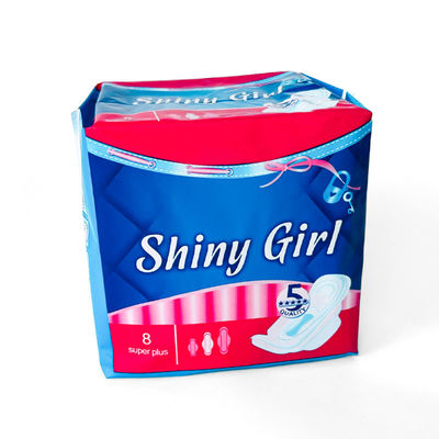 Un buen precio. Venta caliente Oem marca de alta absorción de algodón azul impresión de pañuelos sanitarios en China fábrica en línea