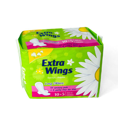Un buen precio. Venta al por mayor Higiene femenina de alta calidad Acolchados femeninos grandes alados Disponibles de uso nocturno Anión Mujeres Servilletas sanitarias en línea