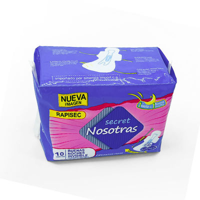 Un buen precio. Cubierta de algodón de gran tamaño Bastón sanitario de noche Menstruación Higiene femenina desechable Periodo Mujer Bastón sanitario en línea