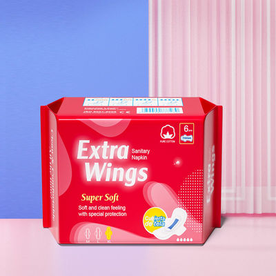 Un buen precio. Productos de higiene femenina Mujeres extra largas de algodón orgánico almohadillas menstruales de 350 mm Servilletas sanitarias nocturnas en línea