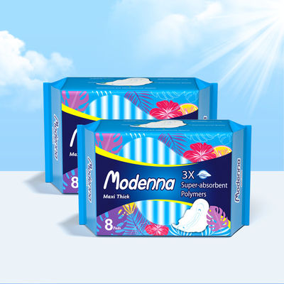Un buen precio. Mujeres Ultra gruesas Mujeres almohadillas menstruales personalizadas Super absorción de algodón desechable almohadillas sanitarias orgánicas en línea