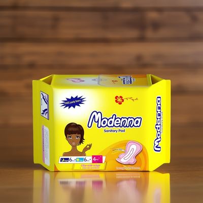 Un buen precio. Excelente capacidad de uso diario de almohadillas sanitarias aladas con láminas traseras de PE transpirables en línea