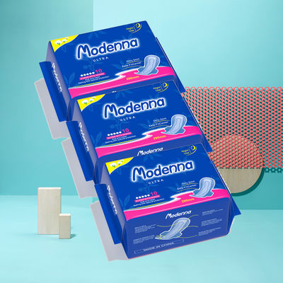 Un buen precio. OEM Marca Modenna Tamaño Mujeres Pañuelos Menstruales de algodón Servilletas sanitarias en línea
