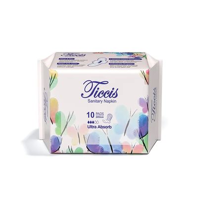 Un buen precio. Importación de almohadillas sanitarias orgánicas de pulpa de pelusa para superficie de algodón de día y noche en línea