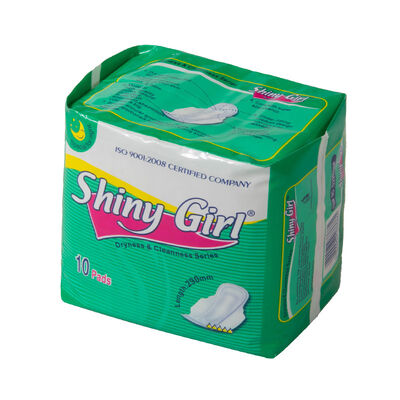 Un buen precio. Hot Selling Good Quality Shiny Girl Brand  Ladies Sanitary Napkin for Night Use en línea